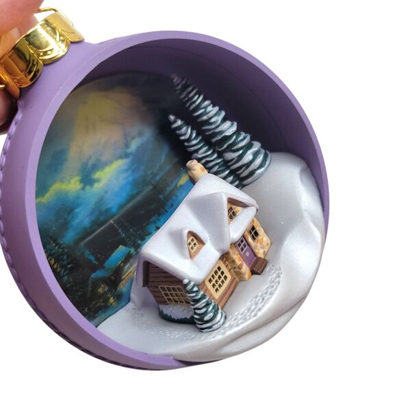 Hallmark Keepsake Ornament The Warmth Of Home Thomas Kinkade 1997 Magic Lighted - Picture 6 of 8